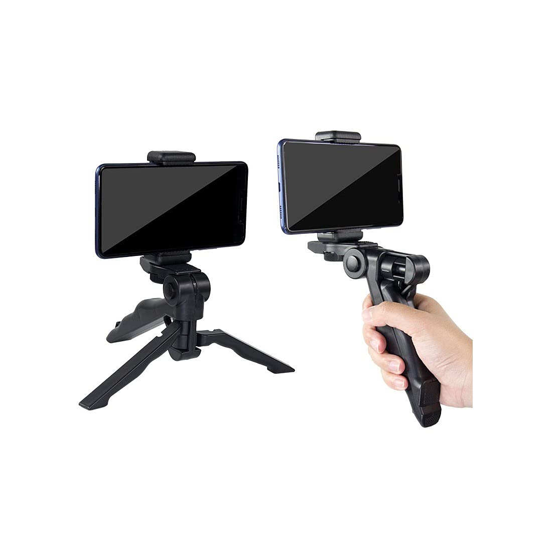 Mobile Holder Mini Tripod Camera Stand with Horizontal & Vertical Rotation