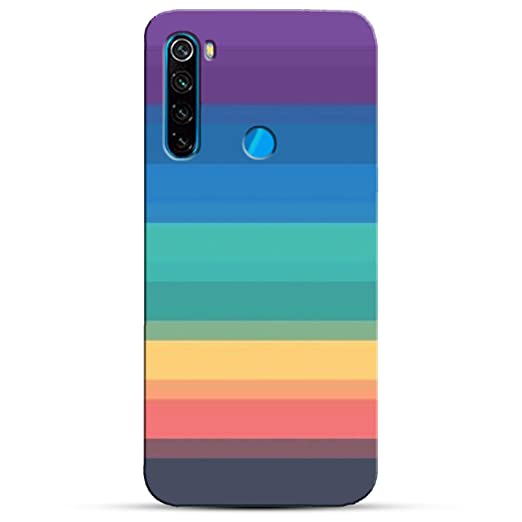 Polycarbonate Rainbow Printed Hard Back Mobile Cover Phone for XIAOMI REDMI Note 8 / NOTE8